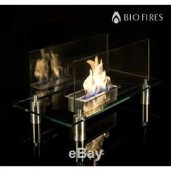 Gravity Bio Ethanol Glass Fire Place Free Standing Bioethanol Fuel