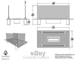 Gravity Bio Ethanol Glass Fire Place Free Standing Bioethanol Fuel