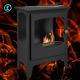 Homcom 1.2l Freestanding Bioethanol Fireplace Stylish & Smokeless Warmth