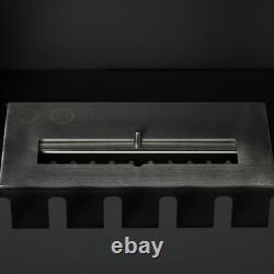 HOMCOM Ethanol Fireplace Stove Freestanding Bioethanol Fire with 0.9L Tank Black