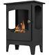 Homcom Freestanding Bioethanol Fireplace Ethanol Fireplace Stove With 1.2l Tank