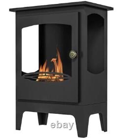 HOMCOM Freestanding Bioethanol Fireplace Ethanol Fireplace Stove with 1.2L Tank