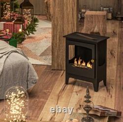 HOMCOM Freestanding Bioethanol Fireplace Ethanol Fireplace Stove with 1.2L Tank