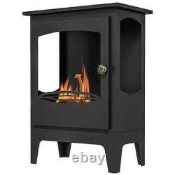 HOMCOM Freestanding Bioethanol Fireplace Ethanol Fireplace Stove with 1.2L Tank