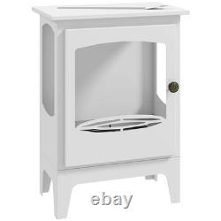 HOMCOM Freestanding Bioethanol Fireplace Stove 1.2L Tank 3 Hours Burning Time