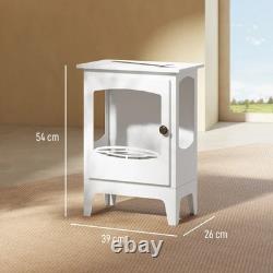 HOMCOM Freestanding Bioethanol Fireplace Stove 1.2L Tank 3 Hours Burning Time