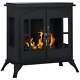 Homcom Freestanding Ethanol Fireplace Stove, Bioethanol Fire With Stainless Stee