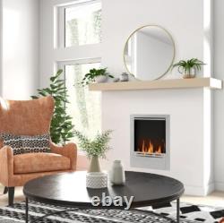 HOMCOM Stainless Steel Bioethanol Fire, Indoor Ethanol Fireplace Insert