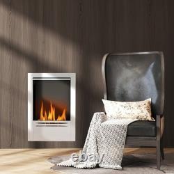 HOMCOM Stainless Steel Bioethanol Fire, Indoor Ethanol Fireplace Insert