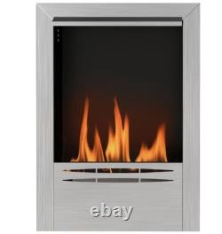 HOMCOM Stainless Steel Bioethanol Fire, Indoor Ethanol Fireplace Insert