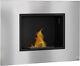 Homcom Wall Mounted Ethanol Fireplace, Stainless Steel Bioethanol Heater