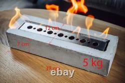 Handmade Portable Bio Ethanol Fuel Burner Gift Real flame burner Tabletop Colour