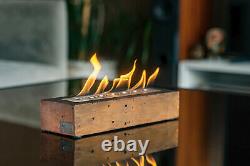 Handmade Portable Bio Fire, Indoor Real Flame Burner, EcoFriendly Ethanol Burner