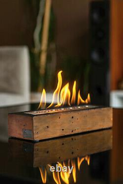 Handmade Portable Bio Fire, Indoor Real Flame Burner, EcoFriendly Ethanol Burner