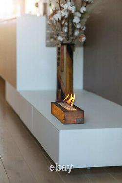 Handmade Portable Bio Fire, Indoor Real Flame Burner, EcoFriendly Ethanol Burner