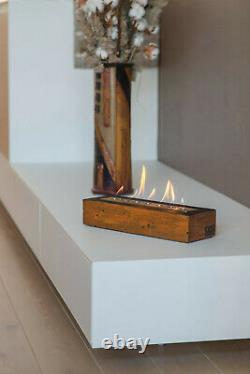 Handmade Portable Bio Fire, Indoor Real Flame Burner, EcoFriendly Ethanol Burner