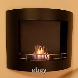 Hang On The Wall Black Bio-Ethanol Fire