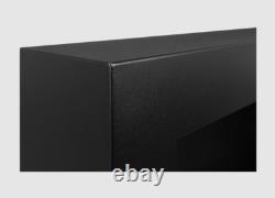 Hanging bio fireplace 650x400 Box black structural matt
