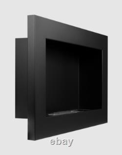 Hanging bio fireplace 650x400 black structural matt