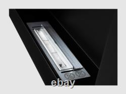 Hanging bio fireplace 650x400 black structural matt