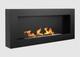 Hanging Bio Fireplace 900x400 Box Black Structural Matt