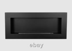 Hanging bio fireplace 900x400 Box black structural matt