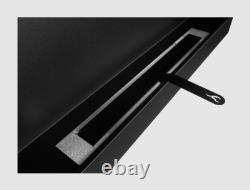 Hanging bio fireplace 900x400 Box black structural matt