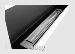 Hanging bio fireplace 900x400 Box white structural matt