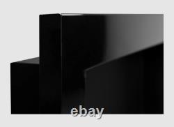 Hanging bio fireplace 900x400 black gloss