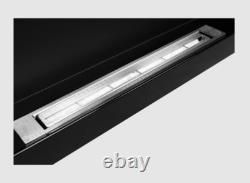 Hanging bio fireplace 900x400 black gloss