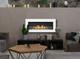 Hanging Bio Fireplace With Glass 900x400 Box White Structural Matt