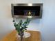 Hanging Bio Fireplace With Glass 900x400 Inox