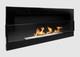 Hanging Bio Fireplace With Glass 900x400 Black Gloss