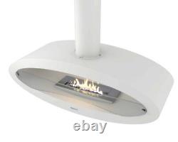 Henley Budapest Modern Ceiling Mounted On Ceiling Bio Ethanol Fire Colour Choice