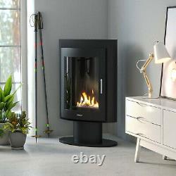 Henley Madrid Bio Ethanol Stove Black Oval Shaped