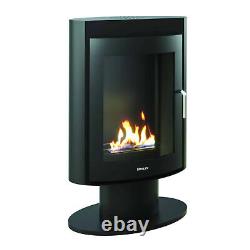 Henley Madrid Bio Ethanol Stove Black Oval Shaped