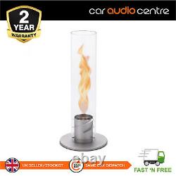 Hofats Spin 120 Grey Table Fire Lantern for Indoor and Outdoor Use