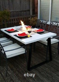 IDEAL Bio Flame Patio Table With Bioethanol Real Flame Fire