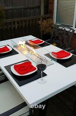 IDEAL Bio Flame Patio Table With Bioethanol Real Flame Fire