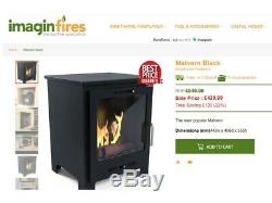 IMAGIN Malvern Bio ethanol real flame Fire wood burning stove design