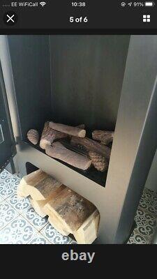 ImaginFires Pembrey Real Flame Bioethanol Fireplace Imagine Fires w Ceramic Logs