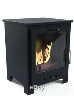 Imagin Fires Malvern Bio-Ethanol Real Flame Fireplace. Ceramic Logs. 6 x 1L Fuel
