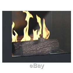 Imagin Fires Malvern Bio-Ethanol Real Flame Fireplace Ceramic Logs + 6 x 1L Fuel