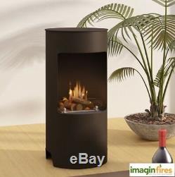 Imagin Fires Stow Bio-Ethanol Real Flame Fireplace + 6 x 1L Bottle of Fuel