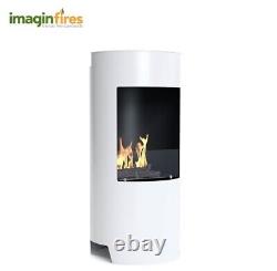 Imaginfires White Stow Bioethanol Fireplace IMBF14W Brand New Boxed