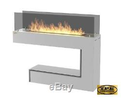 InFire Spectrum Freestanding modern 2 sided Bio-Ethanol Bio Fireplace