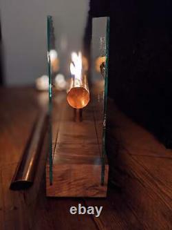 Indoor/outdoor table top oil burner