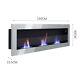 Inset/wall Mount Bio Ethanol Fireplace Living Room 2/3 Burner Biofire With Glass