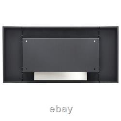 Inset/Wall Mounted Bio Ethanol Fireplace Biofire Fire 1100 x 540mm With Glass