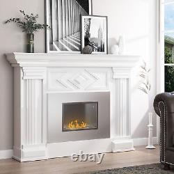 Inset/Wall Mounted Bio Ethanol Fireplace Biofire Fire 1.5L Tank 3h Burning Time